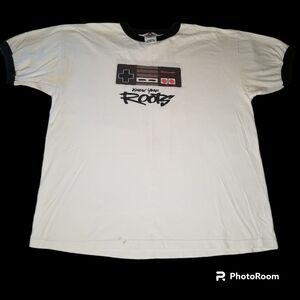 Nintendo T-Shirt XXL Super Mario Bros Zelda KNOW YOUR ROOTS Ringer Shirt AAA